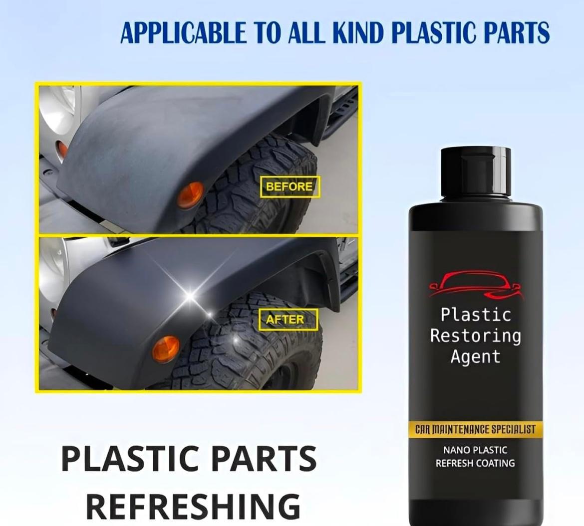 Nano Plastic Revitalizing Coating Agent for Car 100ml (Pack of 2)