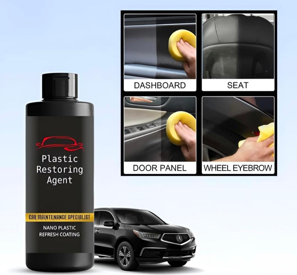 Nano Plastic Revitalizing Coating Agent for Car 100ml (Pack of 2)